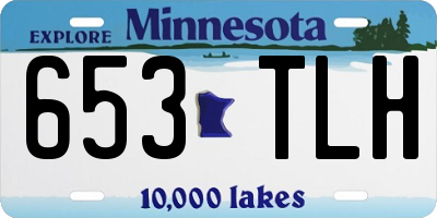 MN license plate 653TLH