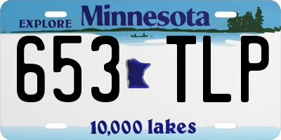 MN license plate 653TLP