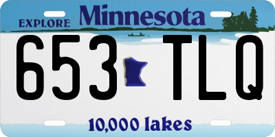 MN license plate 653TLQ
