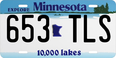 MN license plate 653TLS