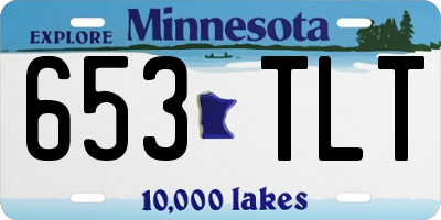 MN license plate 653TLT