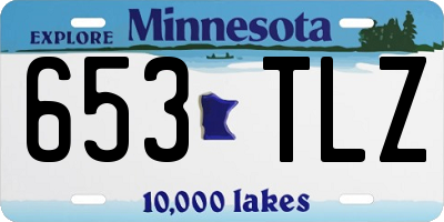 MN license plate 653TLZ