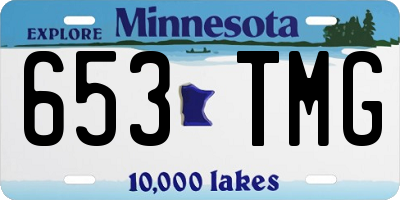 MN license plate 653TMG
