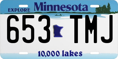 MN license plate 653TMJ