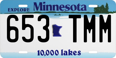 MN license plate 653TMM