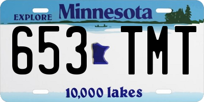 MN license plate 653TMT