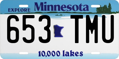 MN license plate 653TMU