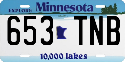 MN license plate 653TNB