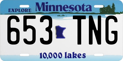 MN license plate 653TNG