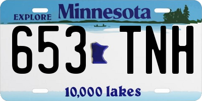 MN license plate 653TNH