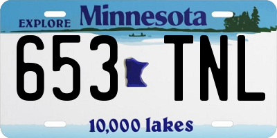 MN license plate 653TNL