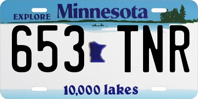 MN license plate 653TNR