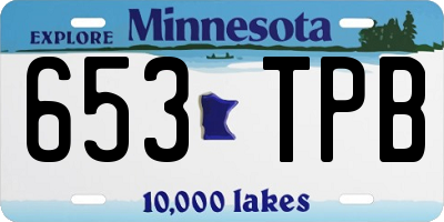 MN license plate 653TPB