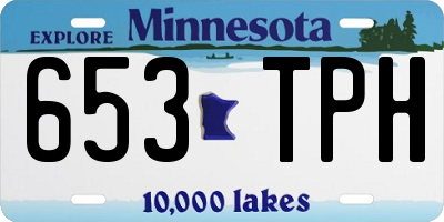 MN license plate 653TPH