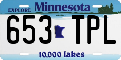 MN license plate 653TPL