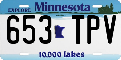 MN license plate 653TPV