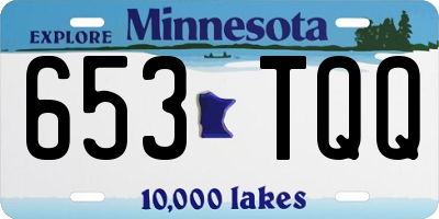MN license plate 653TQQ