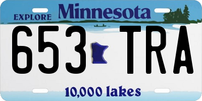 MN license plate 653TRA