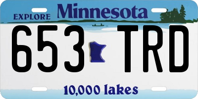 MN license plate 653TRD