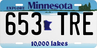 MN license plate 653TRE