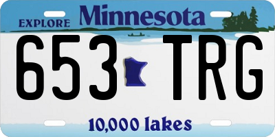 MN license plate 653TRG