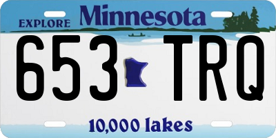 MN license plate 653TRQ