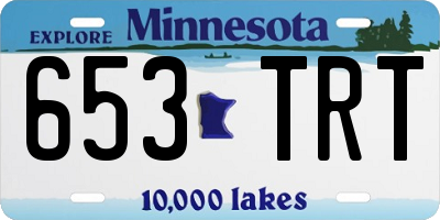 MN license plate 653TRT