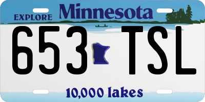 MN license plate 653TSL