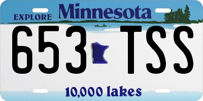 MN license plate 653TSS