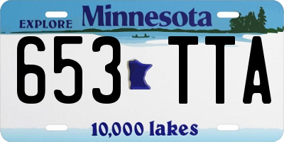 MN license plate 653TTA
