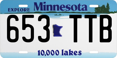 MN license plate 653TTB
