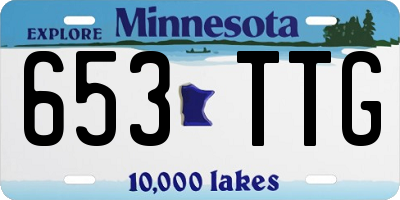 MN license plate 653TTG