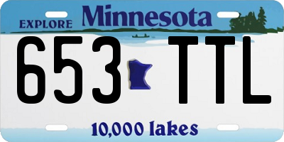 MN license plate 653TTL