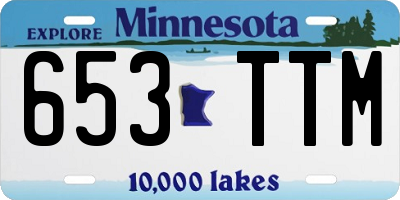 MN license plate 653TTM