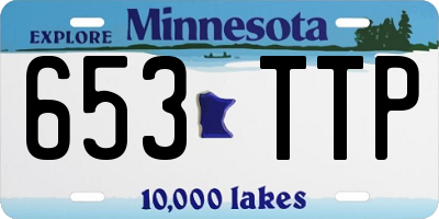 MN license plate 653TTP