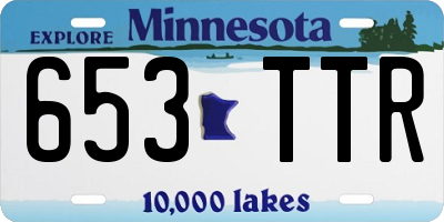 MN license plate 653TTR