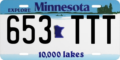 MN license plate 653TTT
