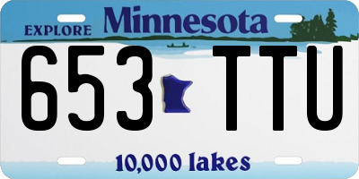 MN license plate 653TTU