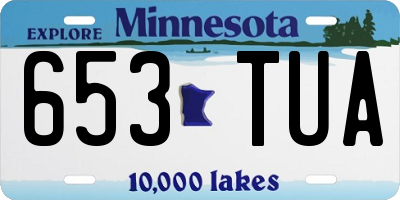 MN license plate 653TUA