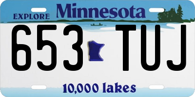 MN license plate 653TUJ