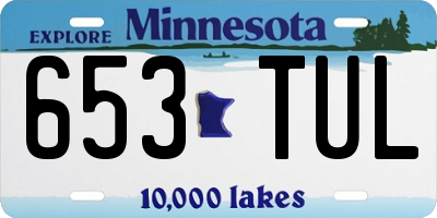 MN license plate 653TUL