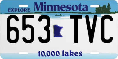 MN license plate 653TVC