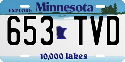 MN license plate 653TVD