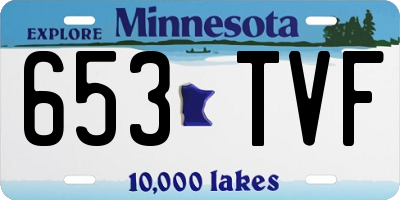 MN license plate 653TVF
