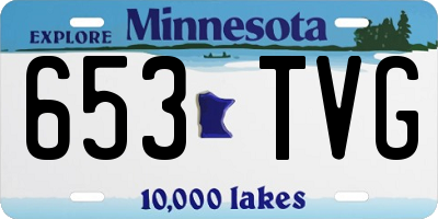 MN license plate 653TVG