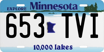 MN license plate 653TVI