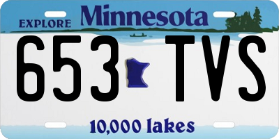 MN license plate 653TVS