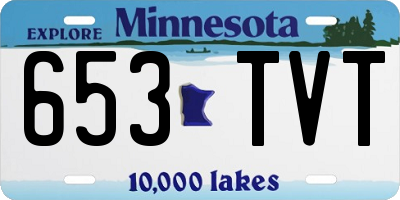 MN license plate 653TVT