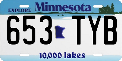 MN license plate 653TYB