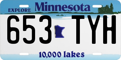 MN license plate 653TYH